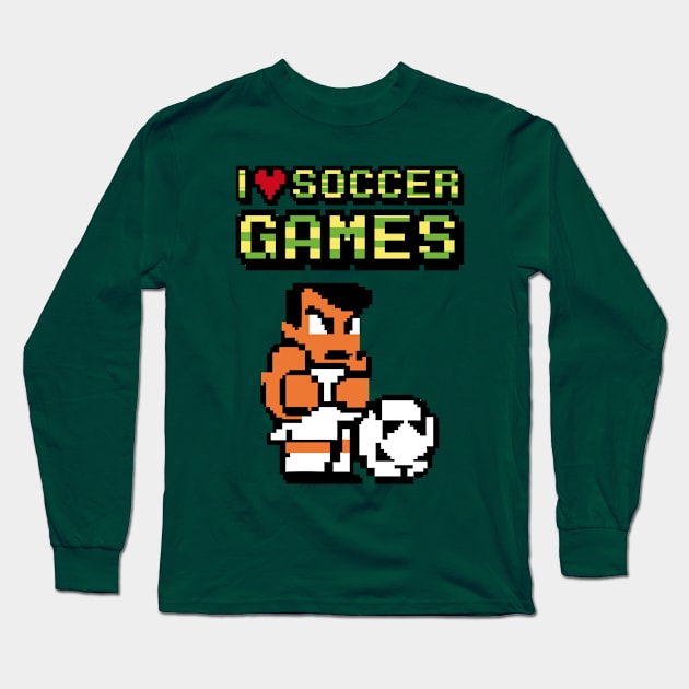 I Love Soccer Games Long Sleeve T-Shirt by Fanisetas